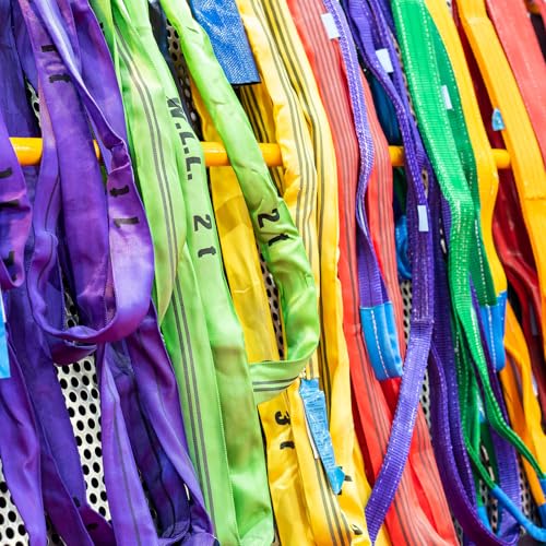 Sangle de levage polyester PATIKIL 3 tonnes robuste pour levage de charge et chantier jaune - 4