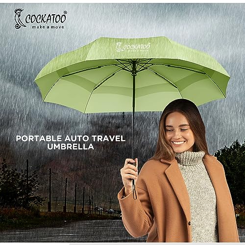 Image of Cockatoo Rain-Guard Automatic Umbrella With 8 Ribs, Material- Polyponee, Umbrella For Women & Men, With Auto Open-Close Button
