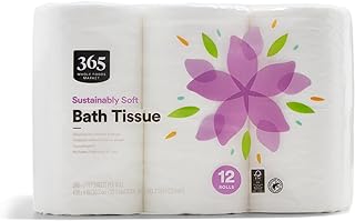 365 by Whole Foods Market, Sustainably Soft Bath Tissue, Hypoallergenic, 286 Sheets per Roll, 12 Count