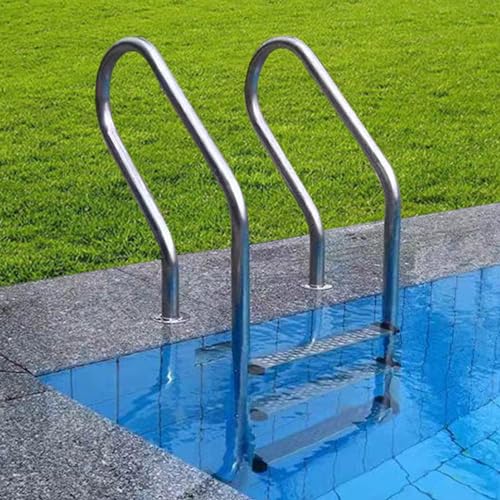 Escalera para piscina 3 pasos con estructura de acero inoxidable miniatura 5