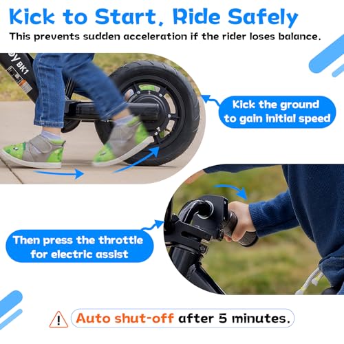Hiboy Electric Balance Bike for Kids, 12-Inch Tires, 5.6/9