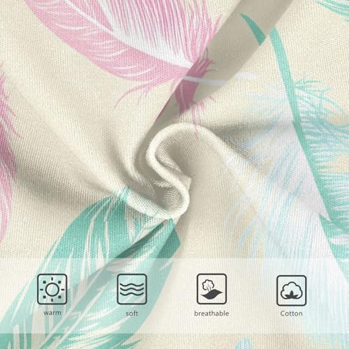 Funny Toddler Underwear Floral 2t Cotton Panties Little Girl Pastel Colored Feathers Cream Kids Undies Briefs3