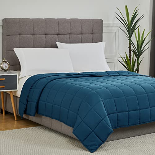CYMULA Weighted Blanket for Adults (20lbs 60"x80" Queen Size) - Cooling Breathable Heavy Blankets for Summer Winter - Ultra Microfiber Soft Comfort Throw with Glass Beads - Gifts for Men/Women