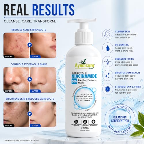 Ayumcure 5% Niacinamide Face Wash 200g - Image 7