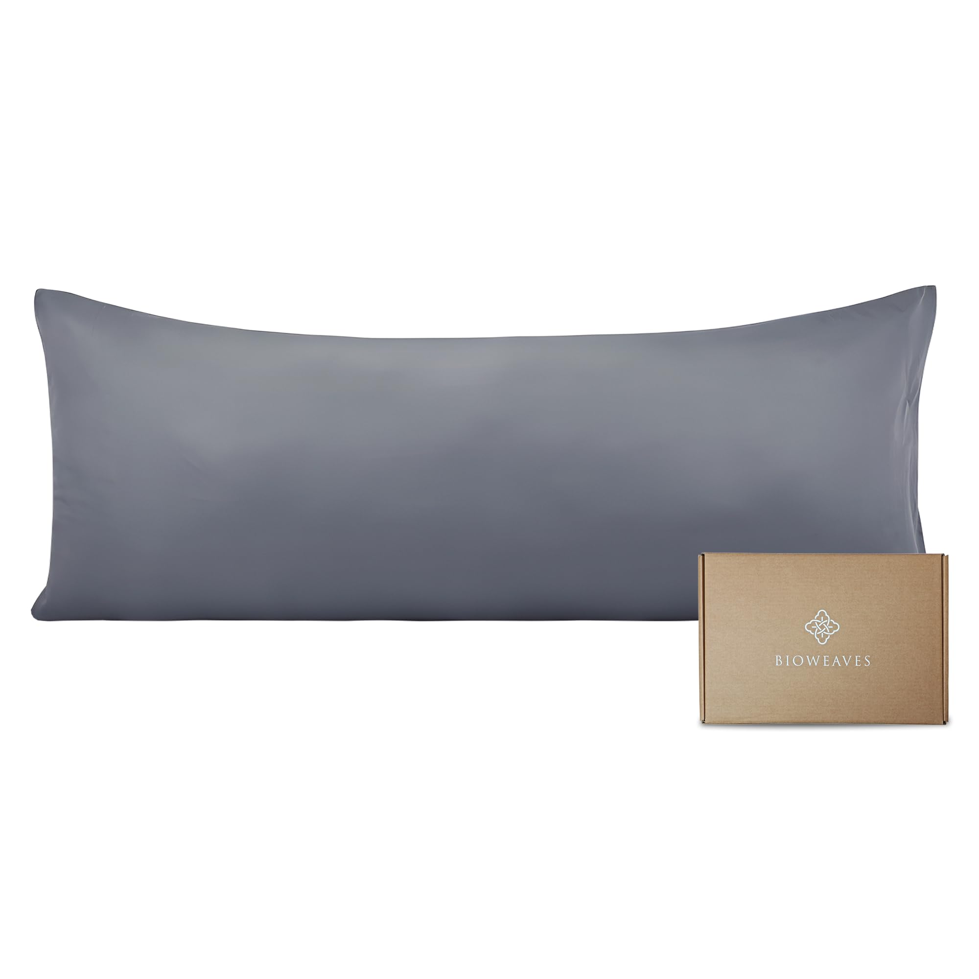 Taie d'oreiller de corps anti-frottement en pur coton bio 300 fils BIOWEAVES