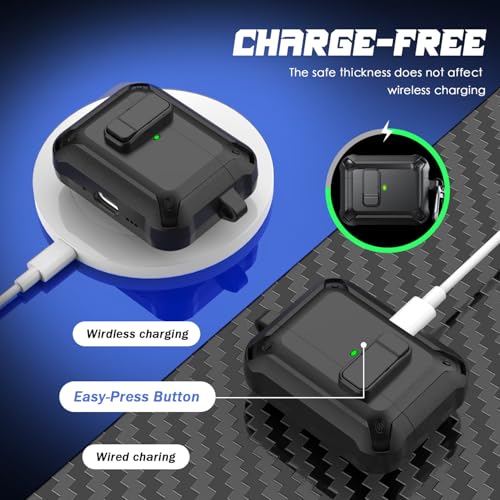 Image of AirPods Pro 3 Case with Lock Magnetic Lid MagSafe, Black