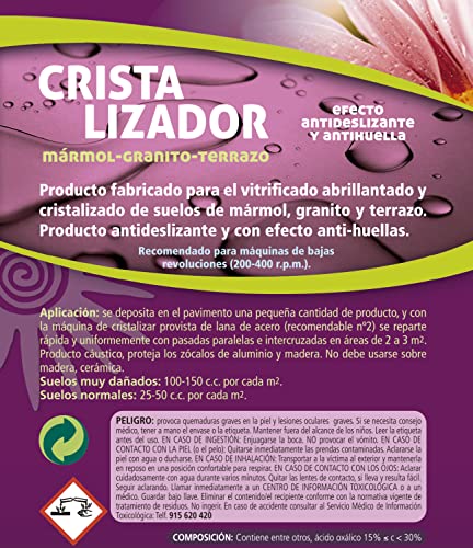 Monestir Cristalizador para Terrazo y Mármol, Vitrificado de Uso Doméstico - 1 litro - imagen 2