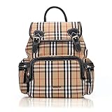 Vogshow Waterproof Diaper Bag, Multifunction Stylish Travel Backpack Maternity Nappy Bag for Baby Care, Large and Durable (Beige Plaid)