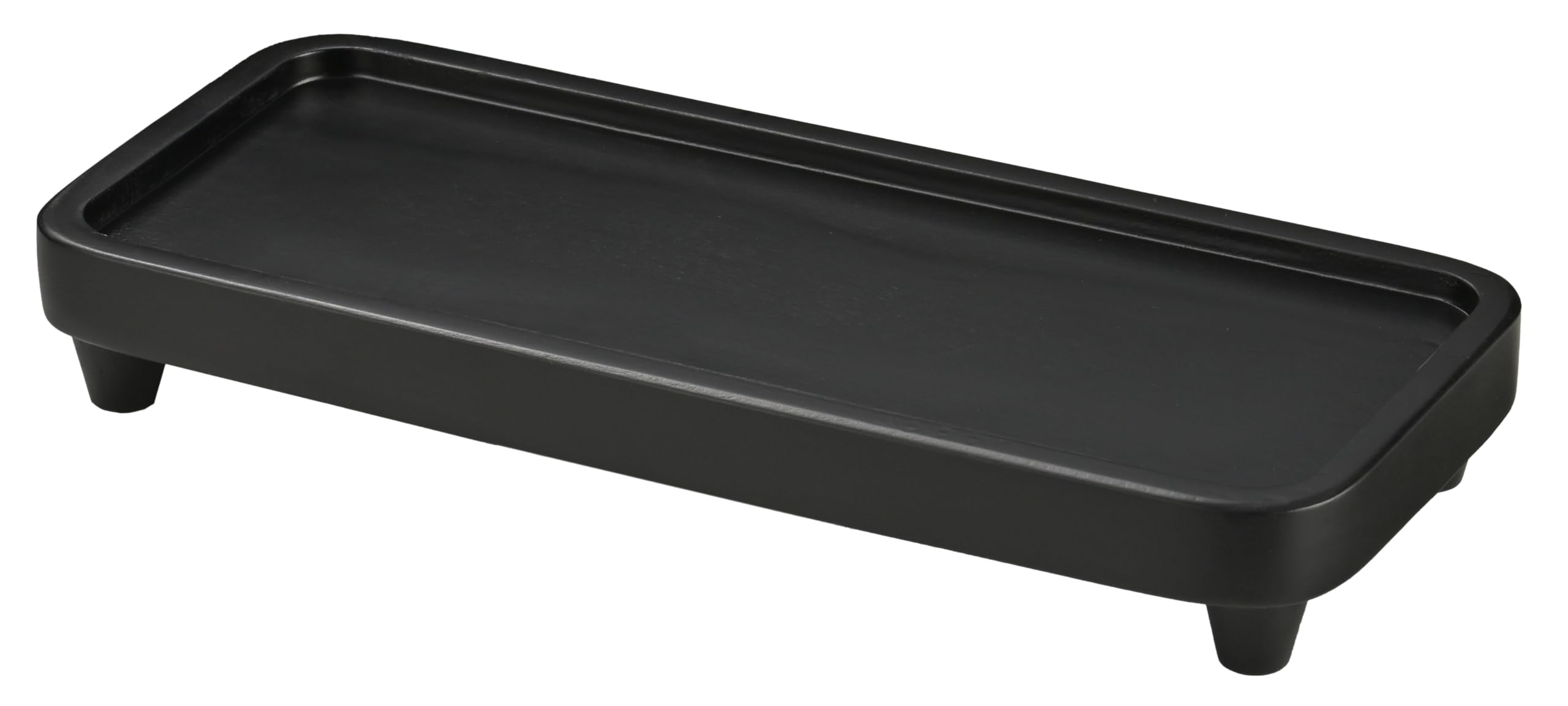 Photo 1 of [MINOR DAMAGE] Janxin Bathroom Tray for Counter,Vanity Tray,Soap Dispenser Tray for Kitchen Sink, Kitchen and Home Decor(Black)