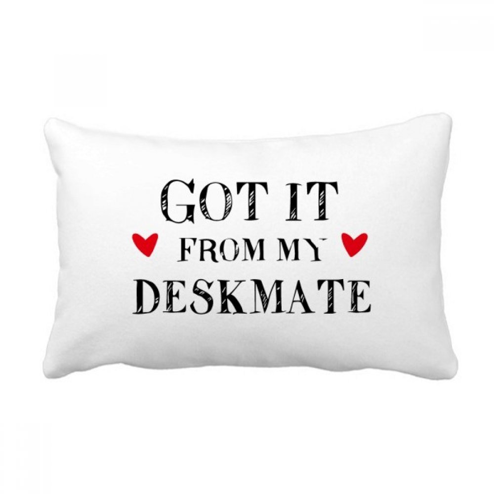 Coussin oreiller lombaire Got It from My Deskmate cadeau diplôme