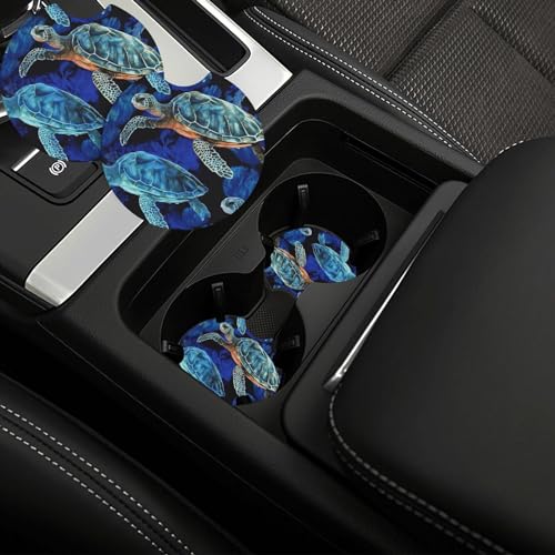 Portavasos para carro redondos 2 piezas neopreno miniatura 1
