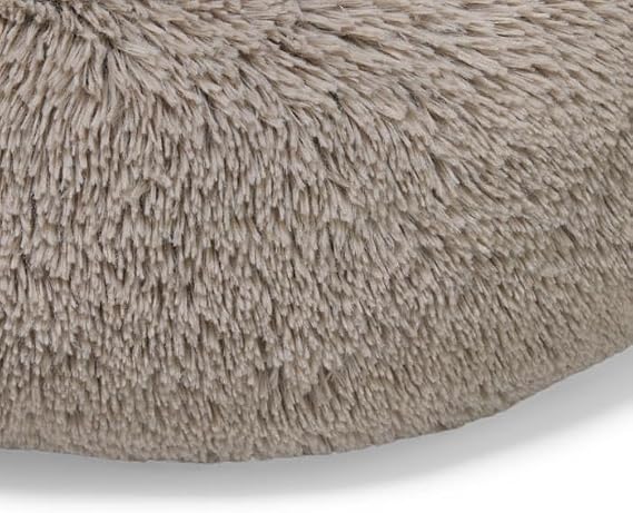 Petco Faux Fur Donut Curler Pet Bed 23 L x 23 W x 9 H Small