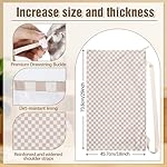 Large Laundry Bag 29" x 18" Double Layer Thickened Clothes Bag with Liner, Drawstring Closure Adjustable Strap, Machine Washable Laundry Sack for College Dorm Travel Apartment Camping - Image 2