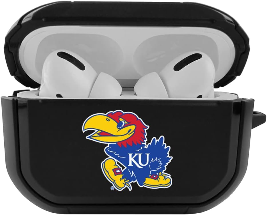 Collegiate Durable Black Cover for Apple AirPods Pro (1st/2nd Generation) Case with Carabiner – Auburn Tigers