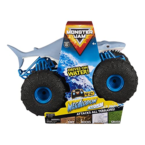 Monster-Jam-6056227-Officiele-Megalodon-Storm-All-Terrain-Afstandsbediening-Monster-Truck-115-Schaal-Grijs-254-x-381-x-2794-cm