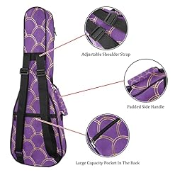 Housse pour ukulélé avec motif écailles de sirène – Violet – 10 mm d’épaisseur – Rembourrage en éponge de 53,3 cm – Avec… - Les Beatles, Paul McCartney, John Lennon, RIngo Starr, George Harrison Housse pour ukulélé avec motif écailles de sirène - Violet - 10 mm d'épaisseur - Rembourrage en éponge de 53,3 cm - Avec… – Image 3
