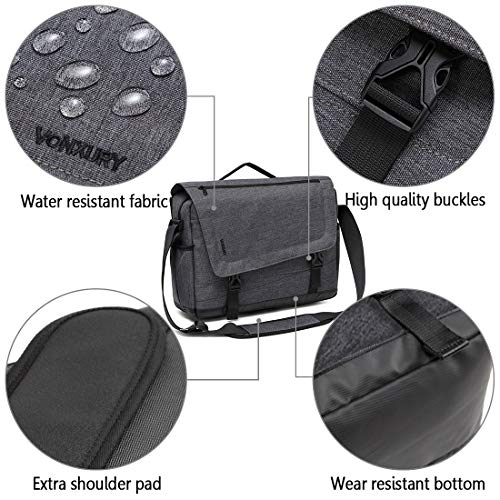 Messenger Bag for Men, Lightweight Water Resistant 15.6 In Laptop Bag Business Office Satchel Shoulder Bag3
