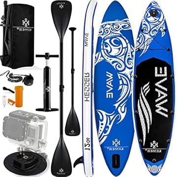KESSER® Tavola SUP Gonfiabile Set Tavola Stand Up Paddle Tavola da Surf Premium Sport Acquatici | 6 Pollici di Spessore | Accessori Completi | 130 kg