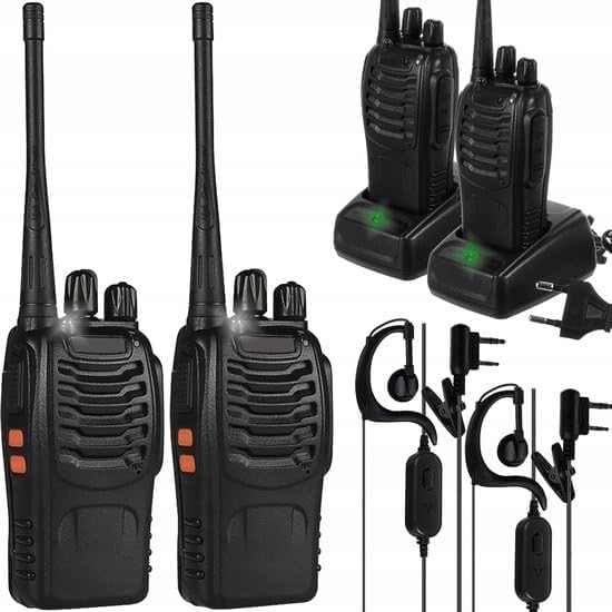Rheme - Walkie Talkie PMR446 2 Pezzi - Portata fino a 5KM -...