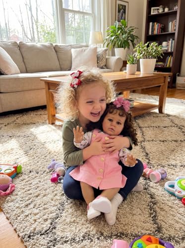 Muñeca Reborn Bebé Silicone 22 pulg Niña Realista miniatura 5