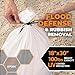 Xpose Safety Heavy Duty Sand Bags with Tie Strings – Empty Woven Polypropylene Sandbags for Hurricane Flood Protection, 100 lb Capacity, 18