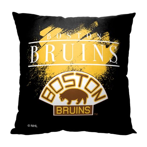 Northwest NHL Boston Bruins Pillow, 18" x 18", Vintage Burst