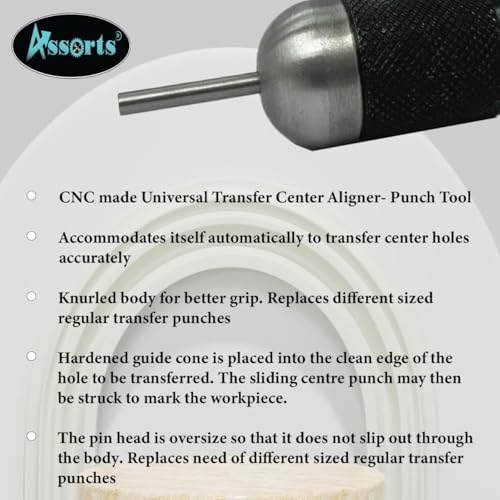 Image of Universal Transfer Center Aligner- Punch-Hardened Pin (Range (3 /8 inch to 1 inch))