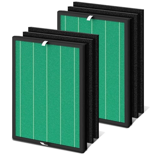 Image of 2-Pack Replacement Filter Compatible with Coway Airmega 150 AP-1019C | Precise fit for Coway Airmega 150 (AP-1019C). Includes 2 filter assemblies and 2 carbon pre-filter layers. Durable 2-Pack Set