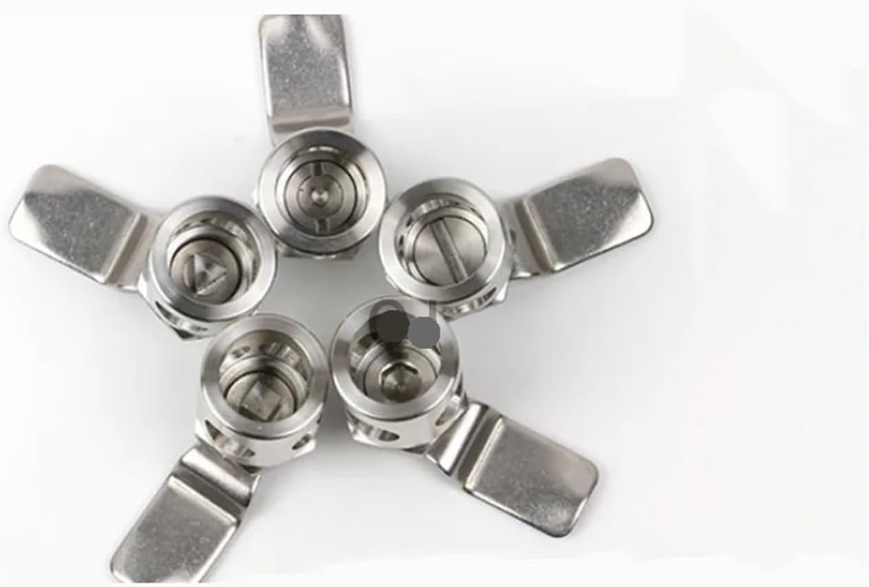 MS763 Tongue Lock Stainless Steel Double Lock with Padlock Four Hole Circular Lock Experimental Equipment Box Lock 1Pcs(Slot)