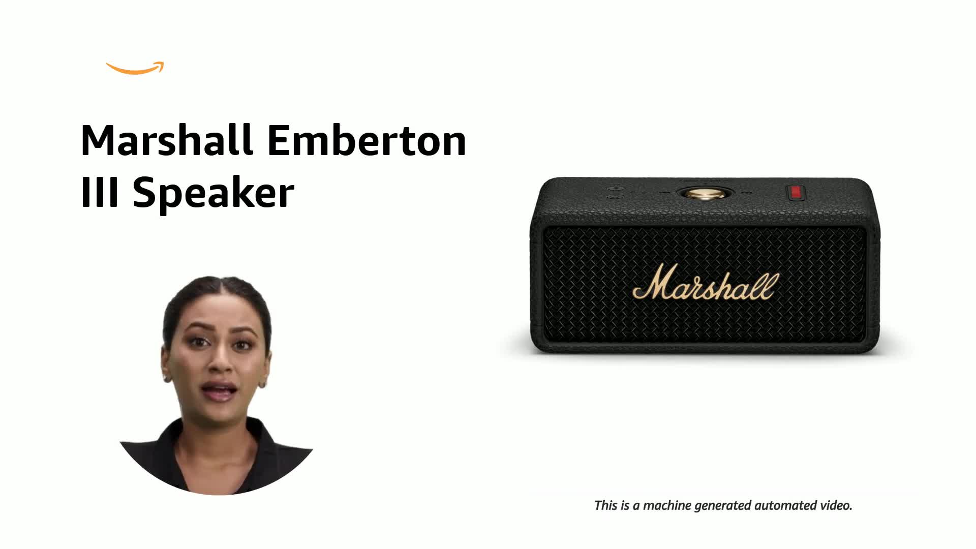 スピーカー・ウーファー Marshall Emberton III Black and Brass スピーカー・ウーファー Marshall Emberton lll Black & Brass