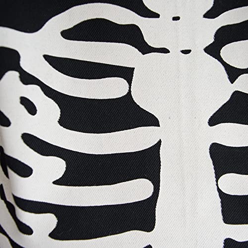 Dii Happy Halloween Collection Goth Style Spooky Kitchen Apron, One Size, Skeleton #TOP1