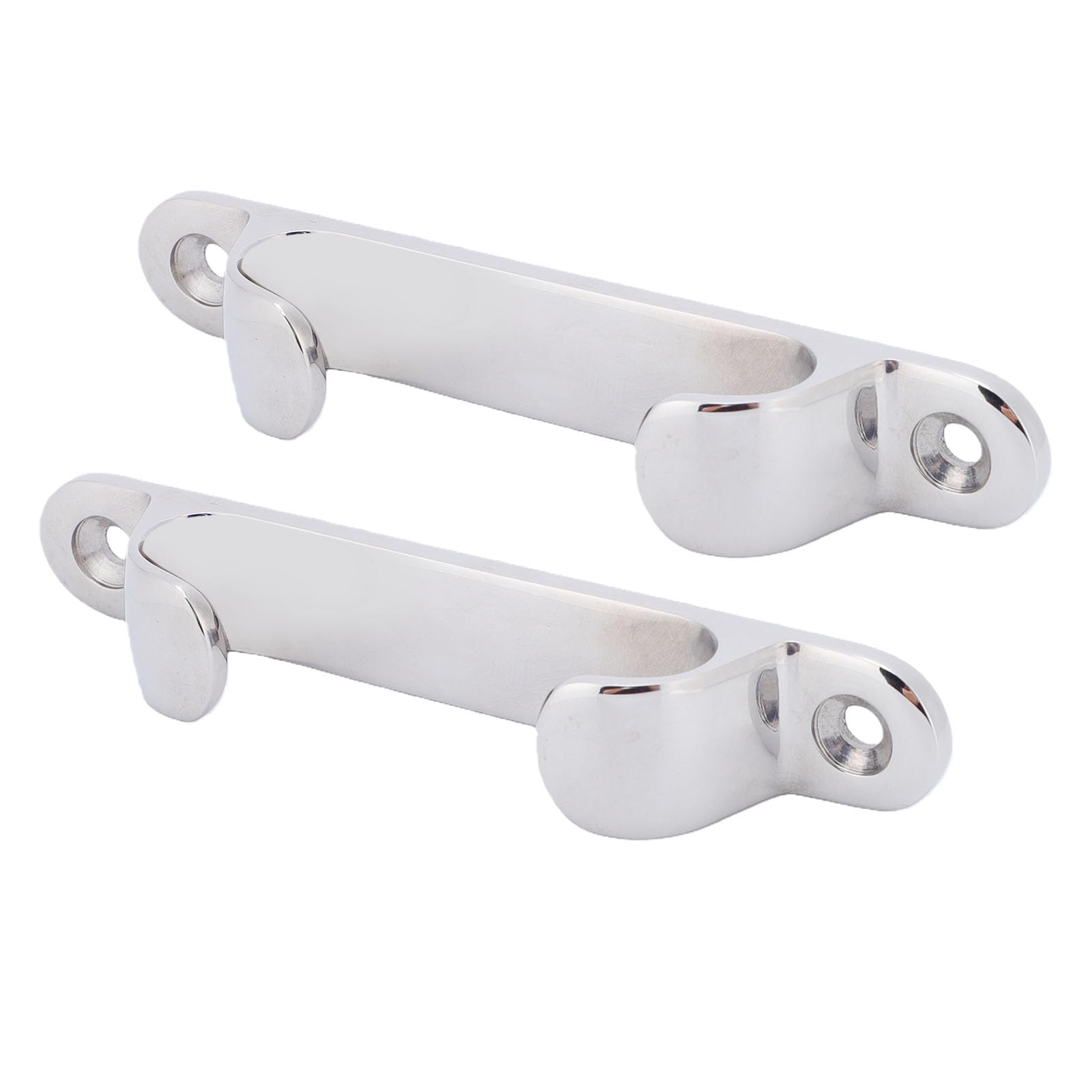 SIXRUN Passacavo Dritto, 2 Cunei in Acciaio Inossidabile 316 da 5 Pollici, Lucidati a Specchio, Guide per Linee di Banchina, Resistente alla Corrosione, per l'uso in Banchina per Yacht