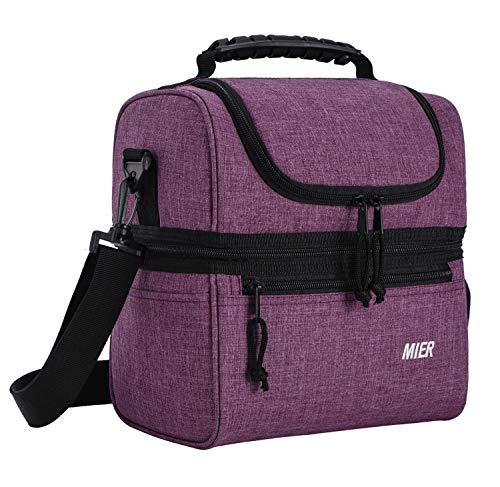 mier double decker insulated lunch box