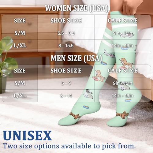 Image of FEYHAY Copper Compression Socks (3 Pairs) 15-20 mmHg Circulation is Best Athletic & Daily for Men & Women, Running, Climbing