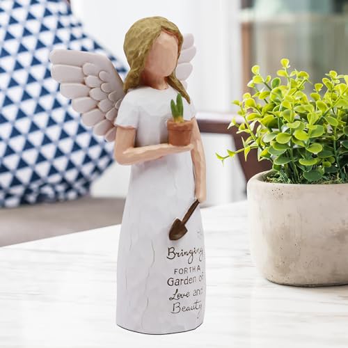 Figura decorativa Ángel para jardinería 5 pulg miniatura 5