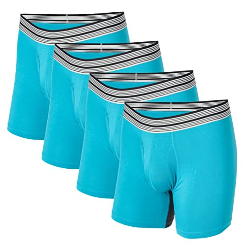 Mr. Davis Men's 4 Pack Standard Cut Boxer Brief Underwear