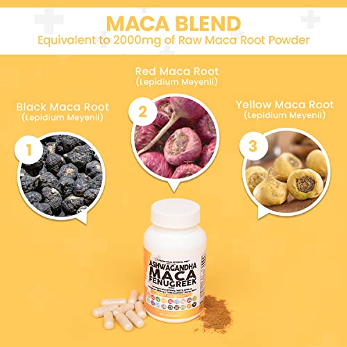 Ashwagandha-5000mg-Maca-Root-2000mg-Fenugreek-3000mg-Supplement-with-Tongkat-Ali-Ginseng-Assists-Stress-Mood-Thyroid-Health-Capsules-Pills-Caps-USA-60-Count
