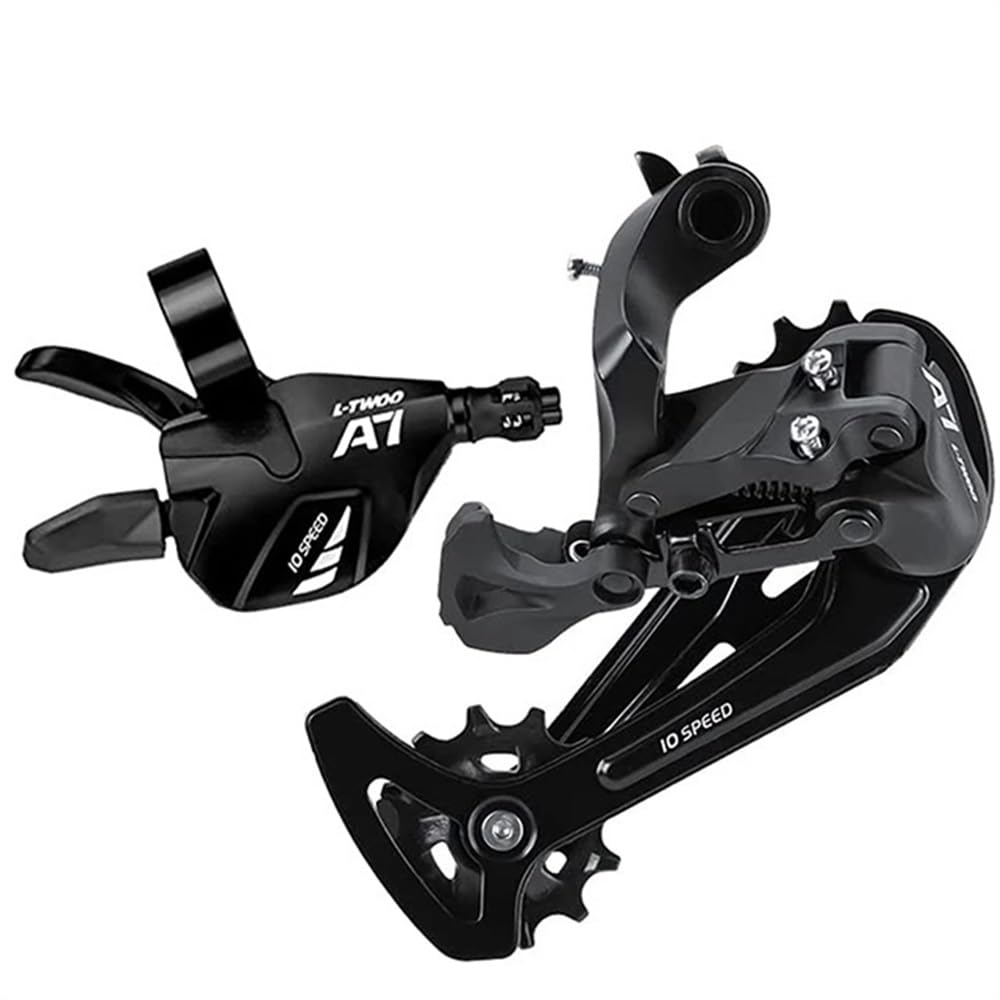 ZHAOQIN Derailleur A7 10 Shifter Groupset MTB Bike 1X10 Speed Trigger Lever Rear Derailleur Switches Compatible Cassette Rear Derailleur(1x10 Speed Set)