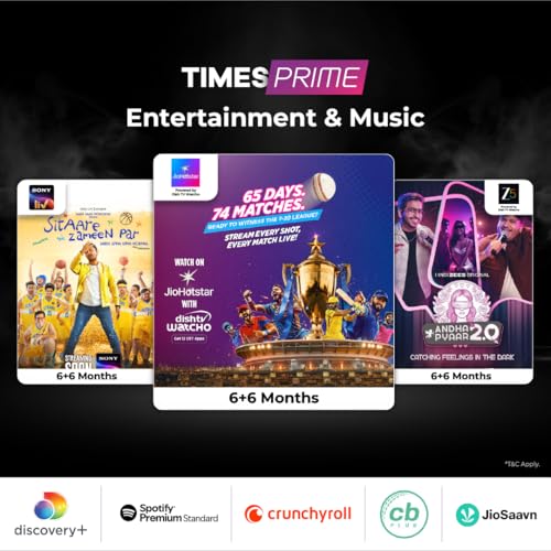 Image of Times Prime Power Membership | Exclusive Benefits for Lifestyle, Movies & Travel | Watch on TV, Mobile, Laptop (Email Delivery of Membership Code within 2 Hours)