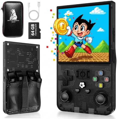 Brown Rubber Bear-R36MAX Consola Retro Portatil con +15000 Juegos...