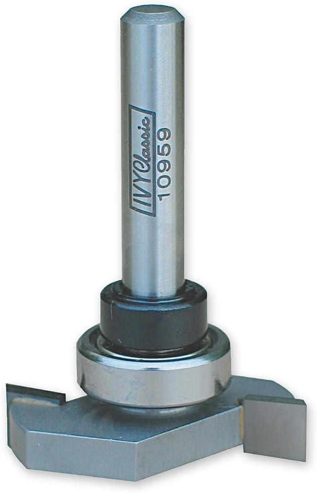 IVY Classic 10959 1/4-Inch Tongue & Groove Slot Carbide Router Bit with Ball Bearing, 1/4-Inch Shank, 1/Pouch
