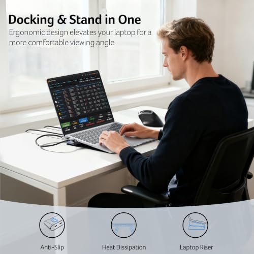 Acer Docking Station 3 Monitors, Laptop Docking Station Stand with 2HDMI+DP - image 6