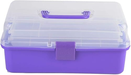 Miniatura 4 de Caja de herramientas multiusos de 3 capas, organizadores de herramientas con bandeja y divisores, organizadores de herramientas de plástico para el