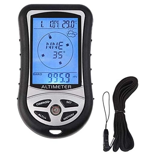 Altimeter. 8 in 1 Electronic Digital Multifunction LCD Compass Altimeter Barometer Thermometer.Altimeter Compass Weather Forecast Thermometer Barometric Pressure Tester Multifunctional Meters