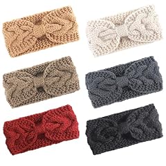 6 Pcs Double Twist: White, Black, Jujube Red, Dark Grey, Coffee, Khaki