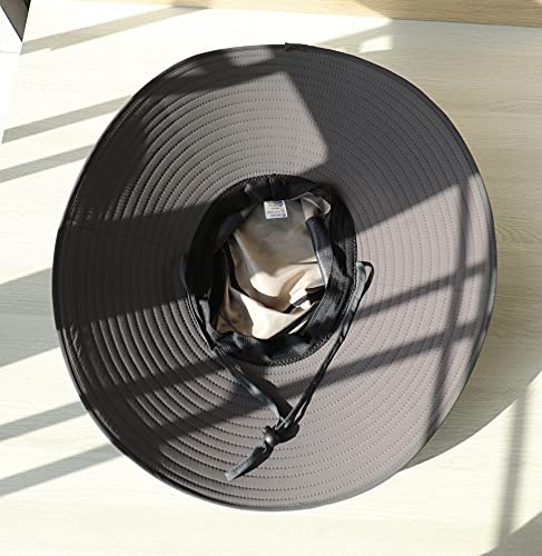 Image of HUAMULAN Wide Brim Sun Hats Men and Women Bucket Safari Fishing Hat for Hiking Garden Lawn Work Camping Outdoor