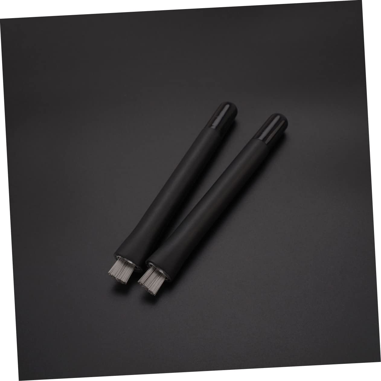 HEMOTON 1 Pair Drum Brush Wire Drum Stick Brush for Jazz Practice Youth Bands Long Rubber Handle