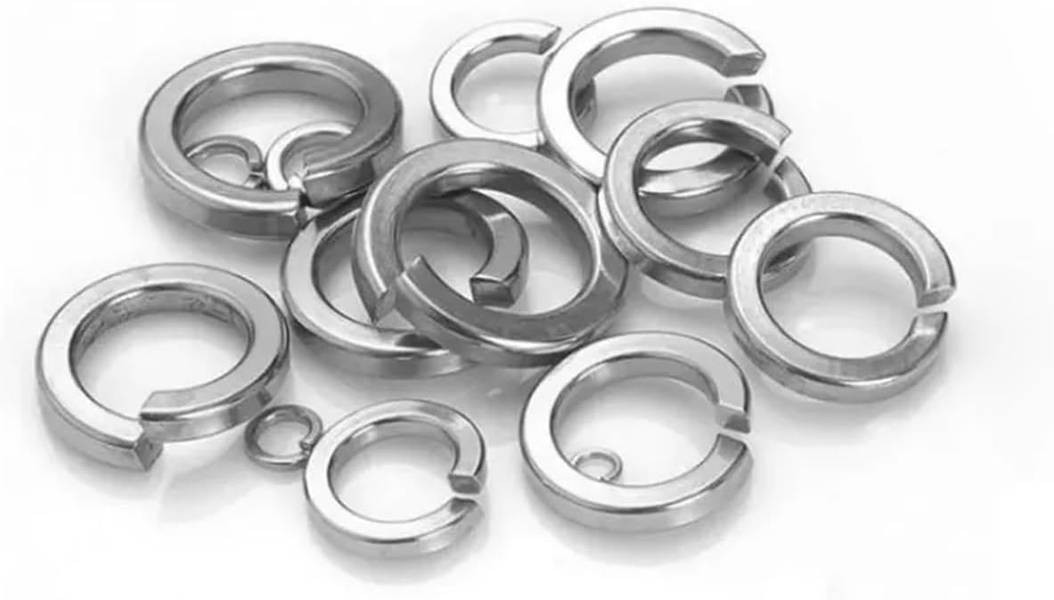 Aluminum Alloy Round Spacer,Stainless Steel Washers Flat,GB93 A4 316 Stainless Steel Spring Washer M1.6 M2 M2.5 M3 M4 M5 M6 M8 M10 M12 M14 M16 M18 M20 M22 M24 Split Lock Elastic Gasket