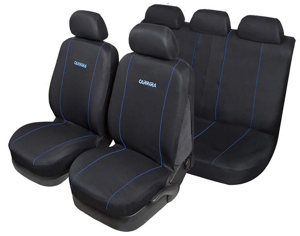 Start Set Completo Coprisedili Carrera Ricamo Blu - 4