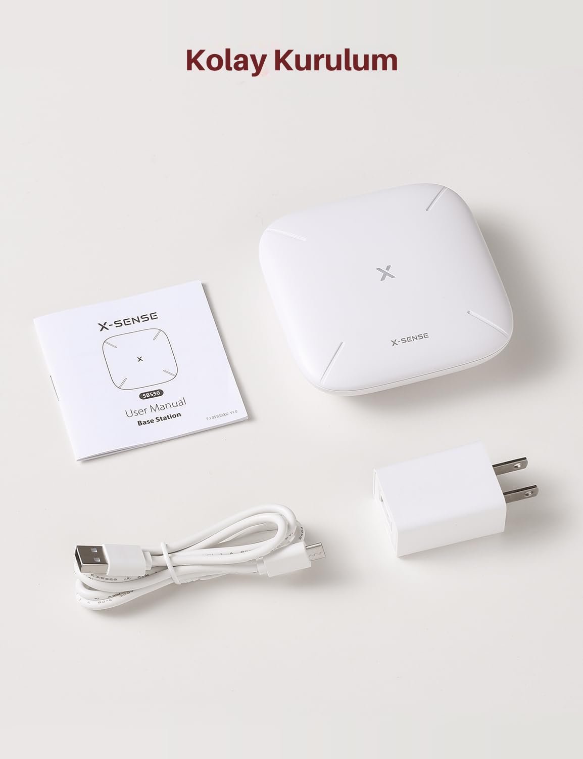 X-Sense Station de base Smart Home, renforcez votre réseau de sécurité domestique avec jusqu'à 50 appareils (fumée, chaleur, monoxyde de carbone, détecteurs de murs d'eau, tracker d'humidité, etc